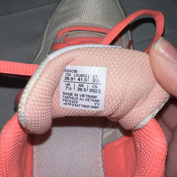 ASICS Cream and Coral Running Shoes - Picture 5 of 7